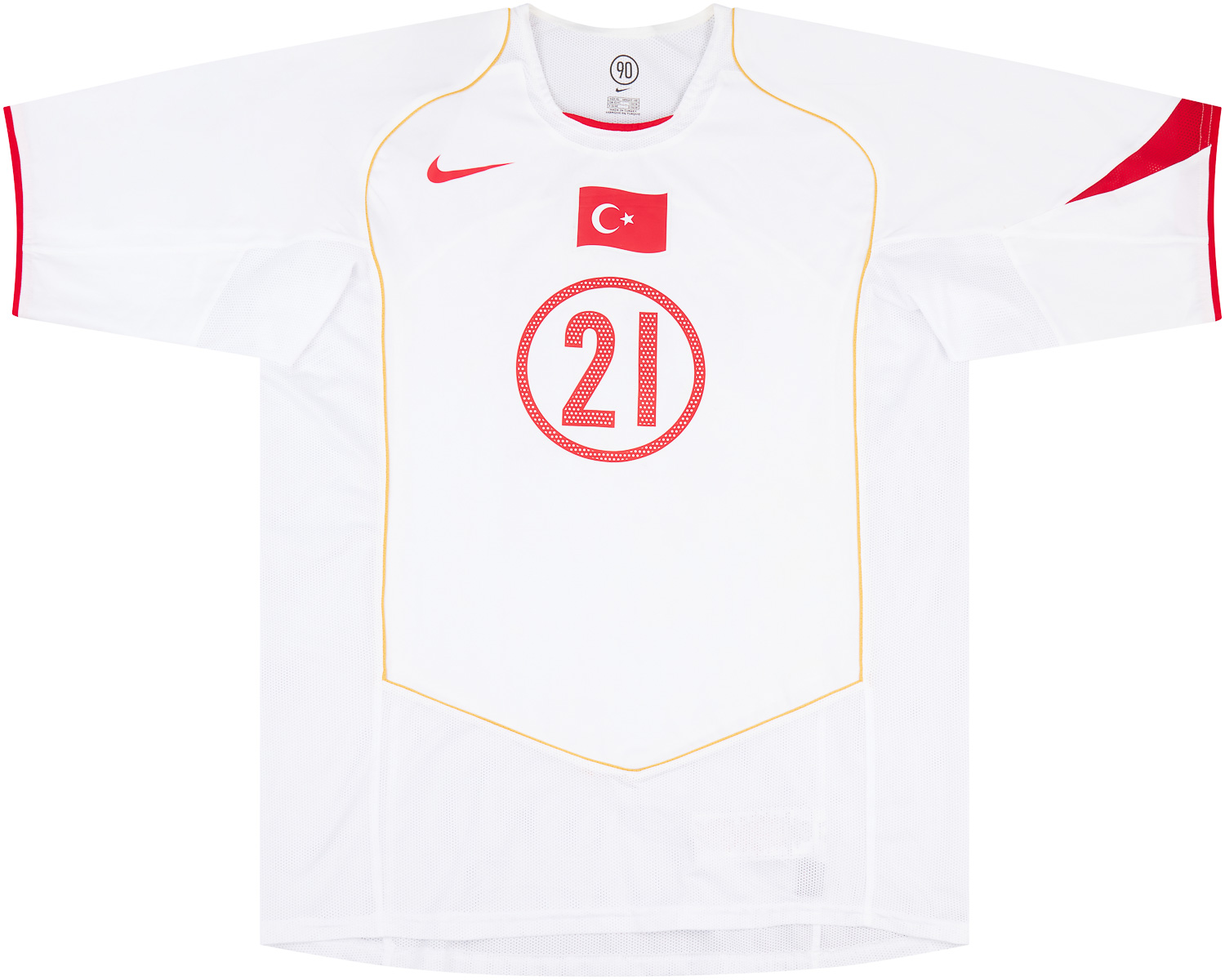 2004-05 Turkey Match Issue Home Shirt Sas #21