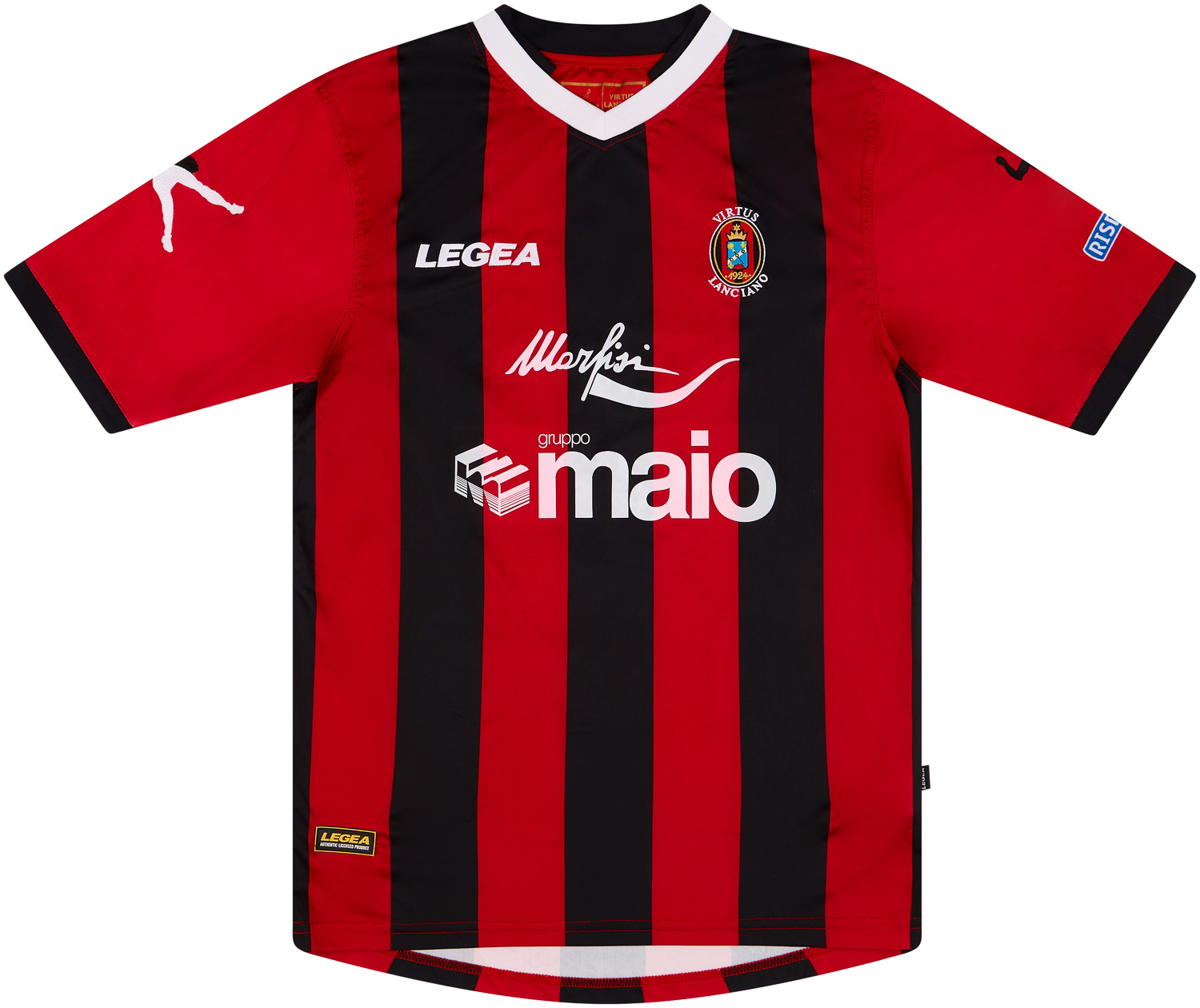 2014-15 Virtus Lanciano Match Issue Home Shirt Aquilanti #2