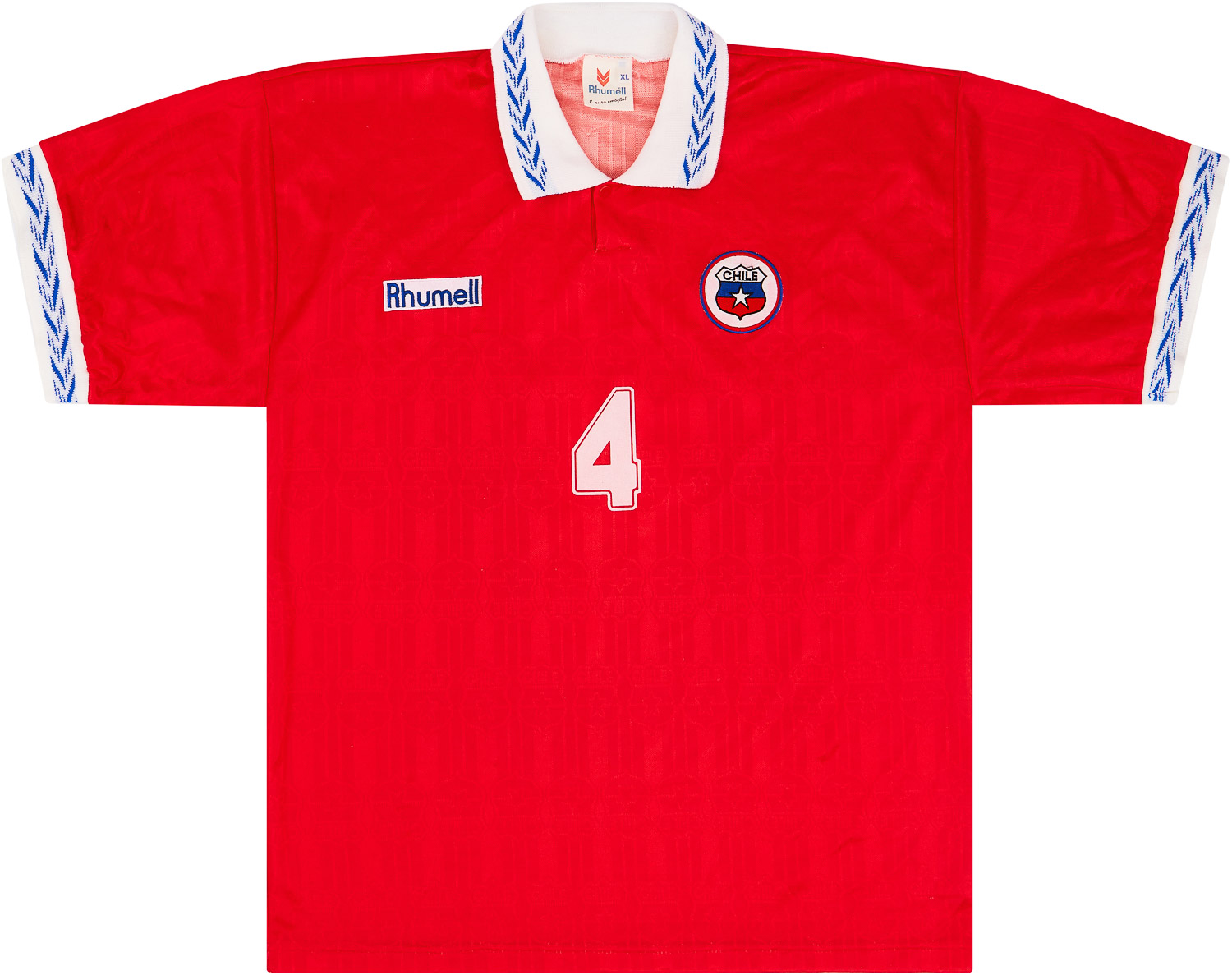 1995-96 Chile Match Issue Home Shirt #4