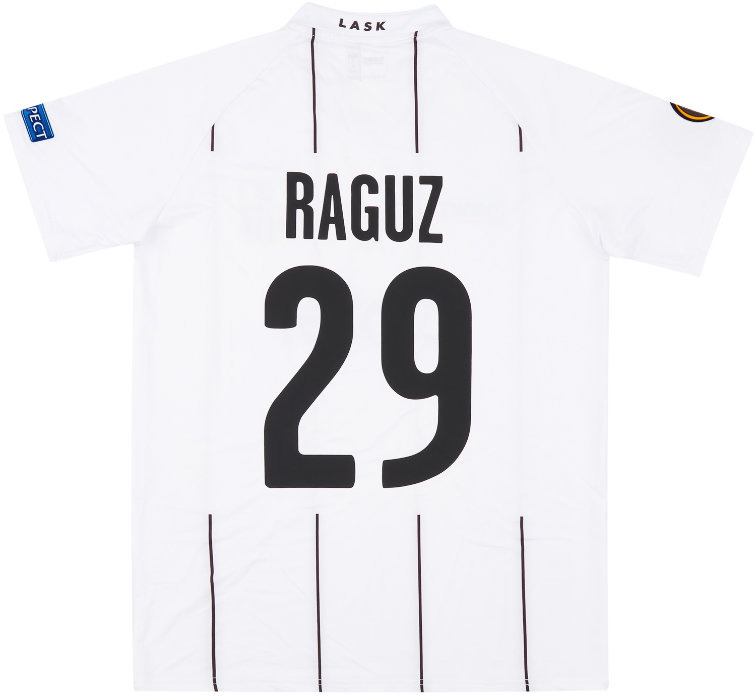 2019-20 LASK Linz Match Issue Europa League Home Shirt Ramsebner #15