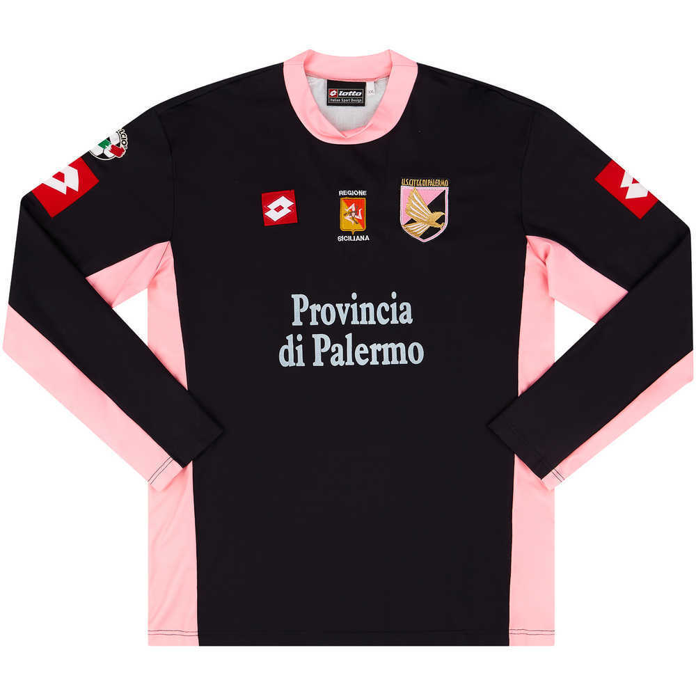2003-04 Palermo Match Issue Away L/S Shirt Zauli #10