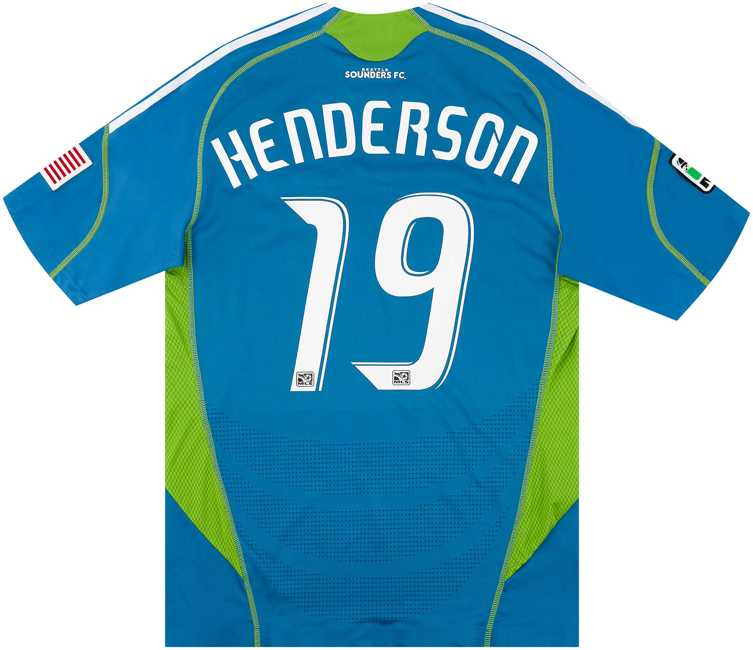 2009 Seattle Sounders Match Issue Away Shirt Henderson #19