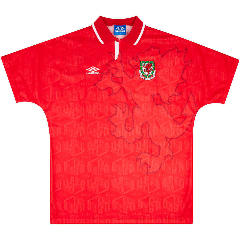 1992-94 Wales Match Issue Home Shirt #6 (Symons)