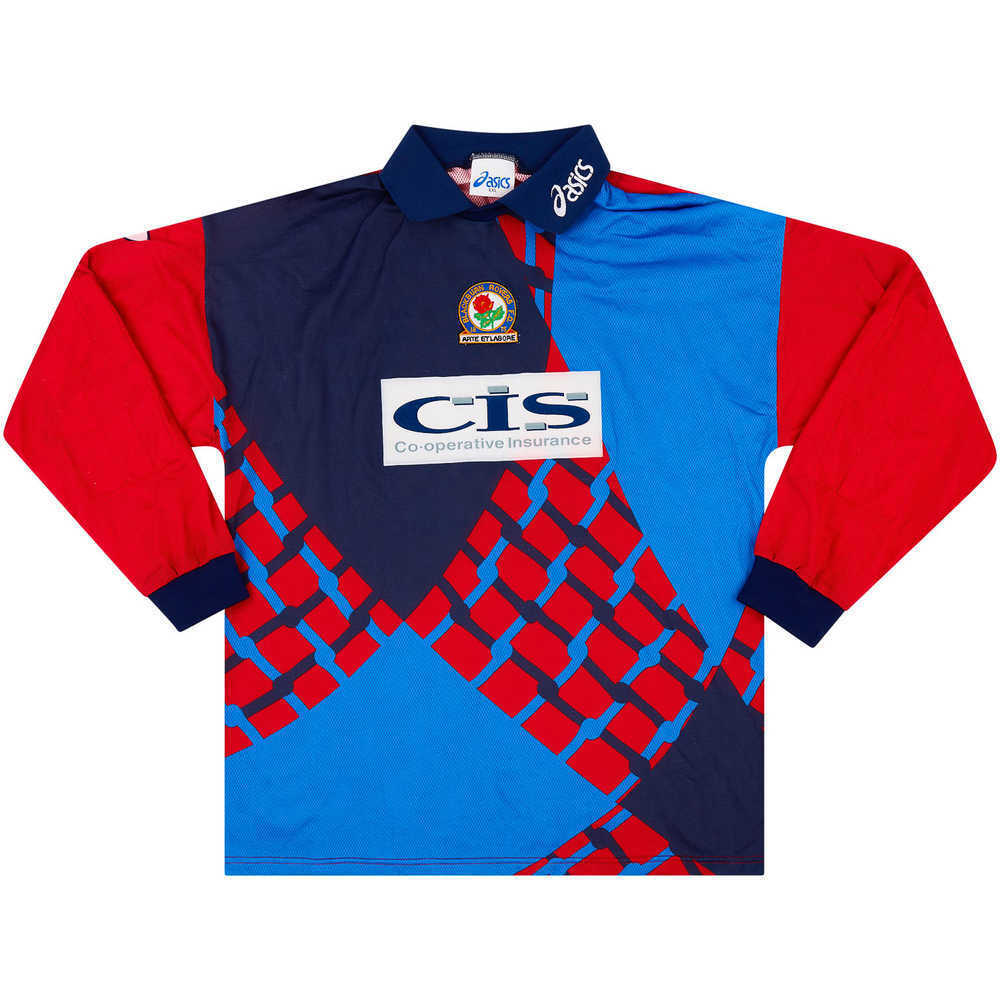 1997-98 Blackburn Match Issue GK Shirt Fettis #33