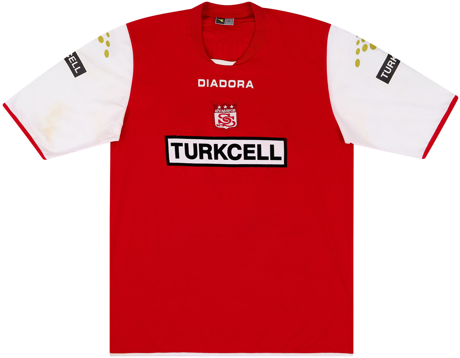 2006-07 Sivasspor Match Worn Home Shirt Nordin Wooter #10