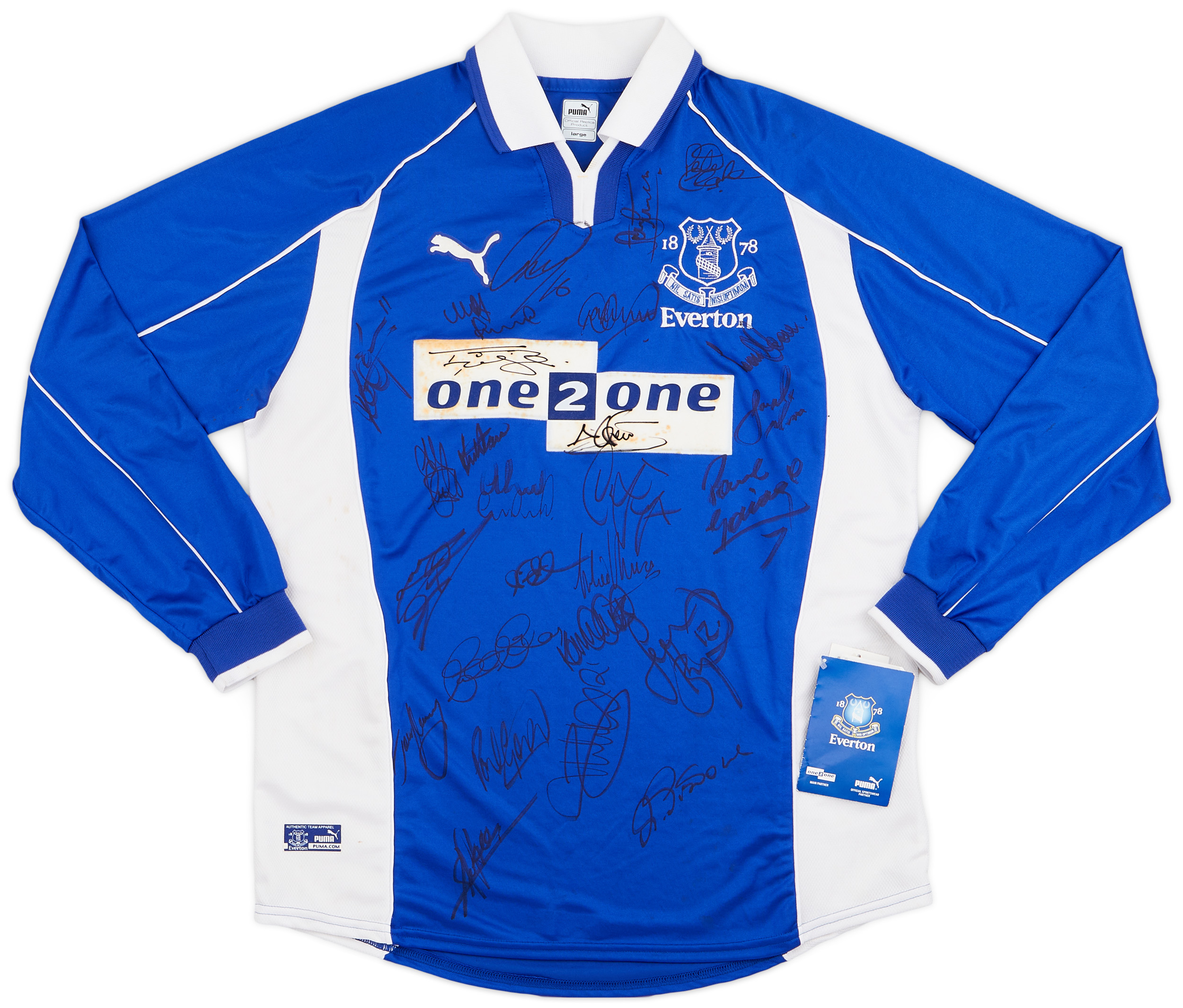 2000-02 Everton Signed Home Shirt ()