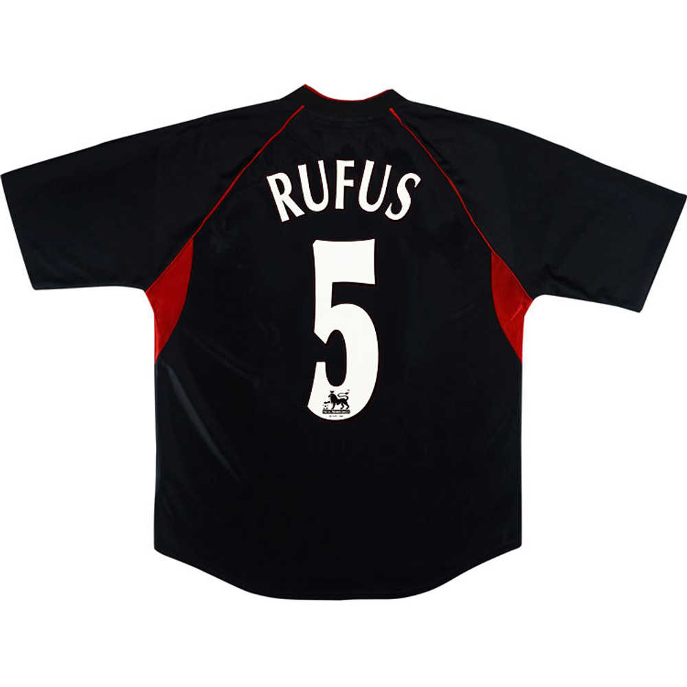 2001-02 Charlton Away Shirt Rufus #5 (Excellent) M