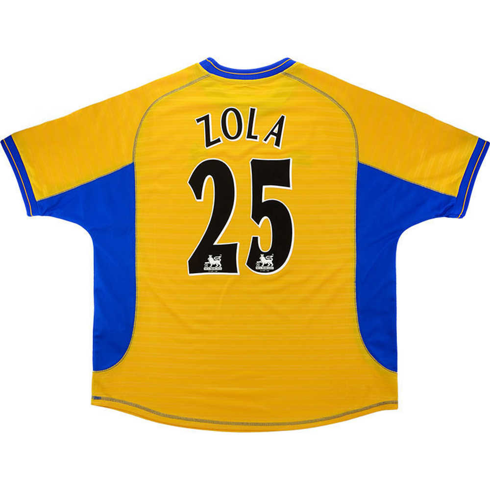 2000-01 Chelsea Away Shirt Zola #25 (Excellent) XL