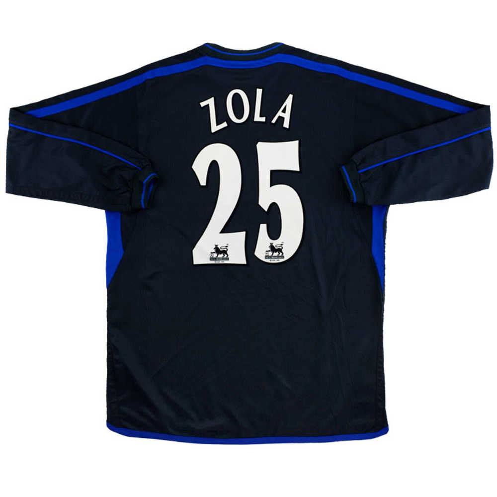 2002-04 Chelsea Away L/S Shirt Zola #25 (Excellent) M