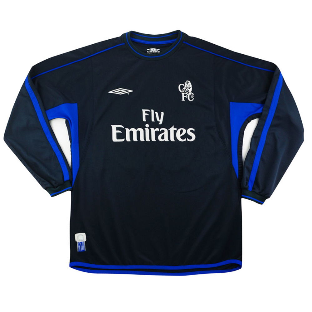 2002-04 Chelsea Away L/S Shirt Zola #25 (Excellent) M