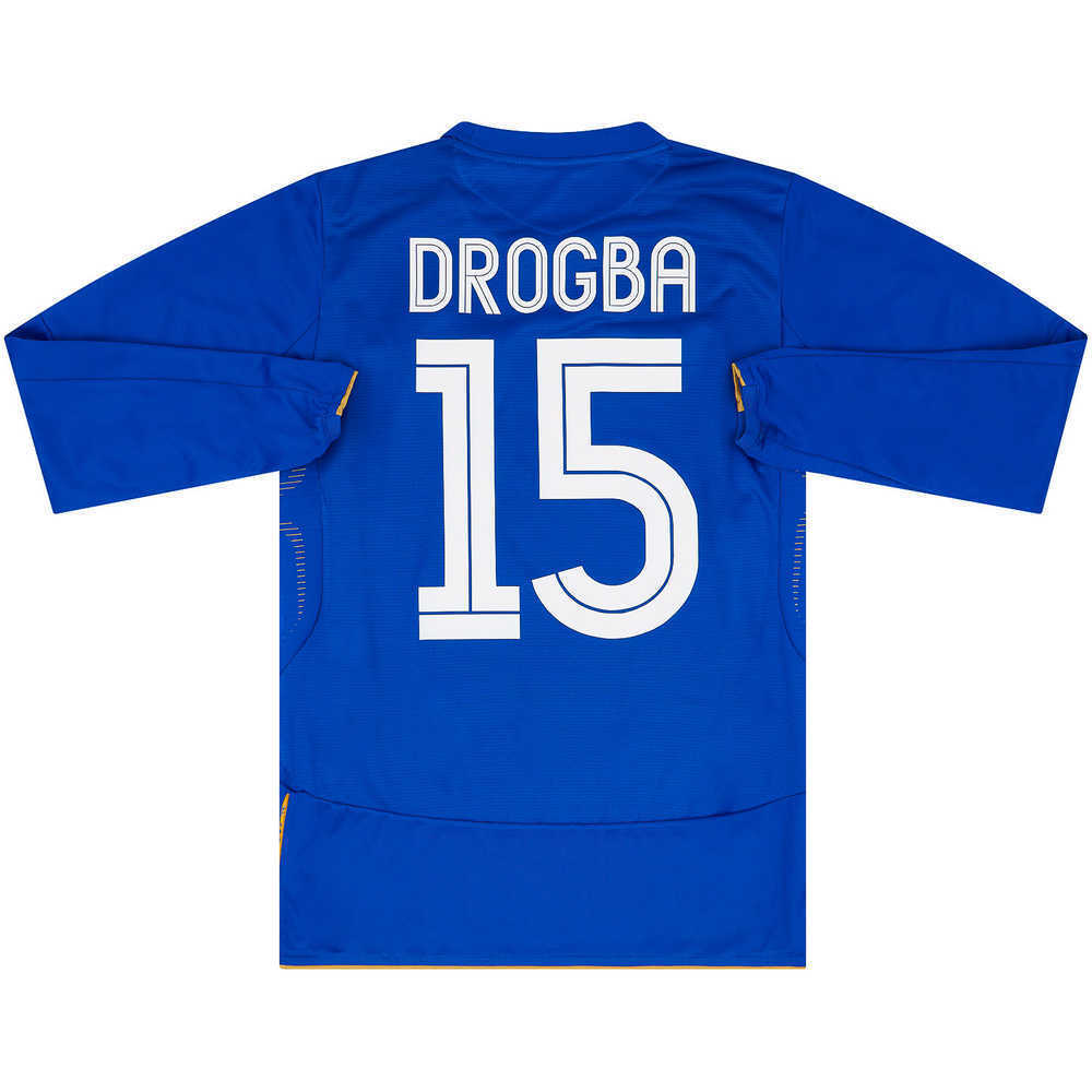 2005-06 Chelsea Centenary Home L/S Shirt Drogba #15 (Excellent) S
