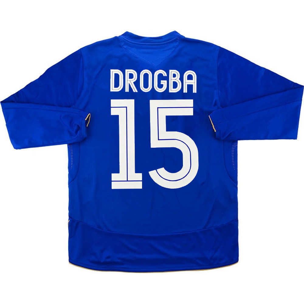 2005-06 Chelsea Centenary Home L/S Shirt Drogba #15 *w/Tags* M