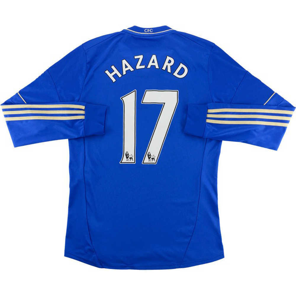2012-13 Chelsea Home L/S Shirt Hazard #17 (Very Good) L