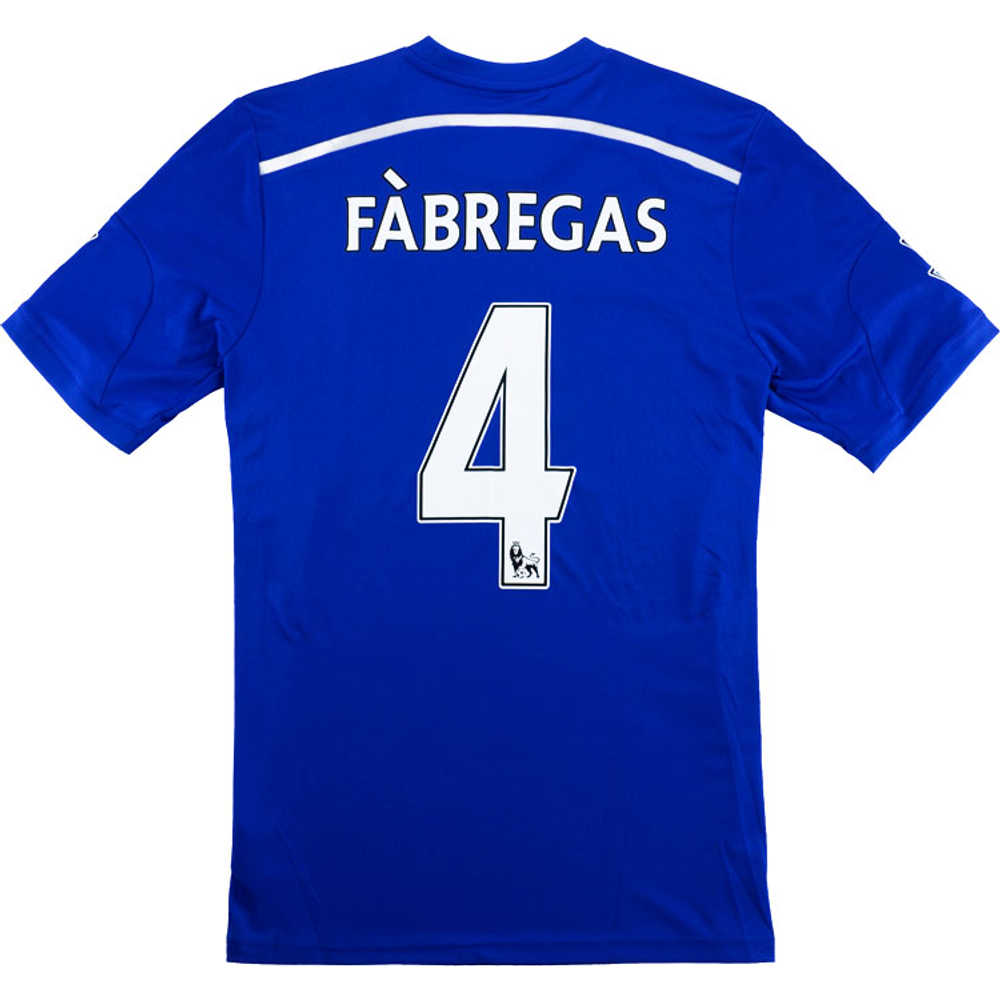2014-15 Chelsea Home Shirt Fàbregas #4 (Excellent) S