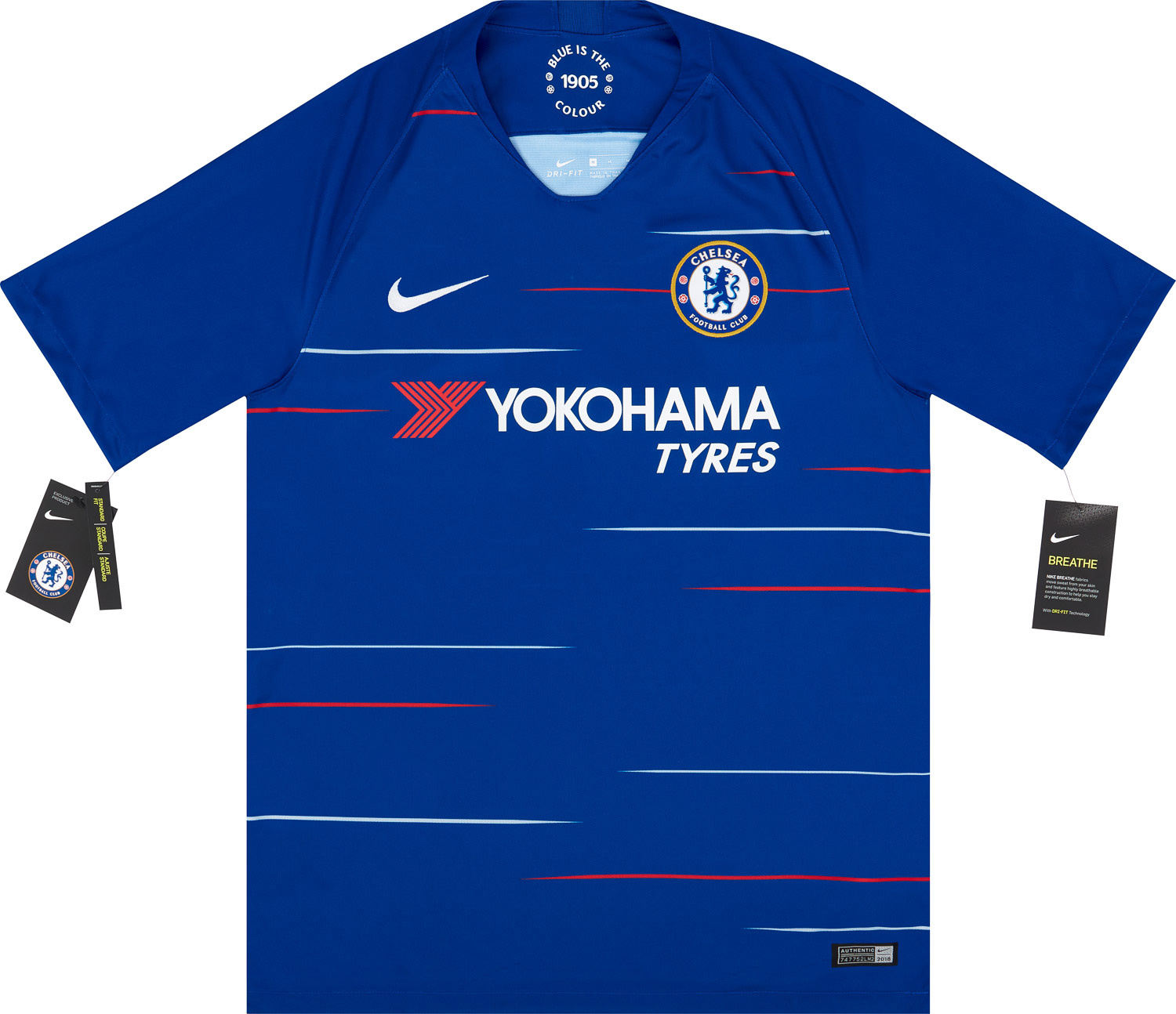 CHELSEA HOME SHIRT 18/19 BRAND NEW WITH TAGS FOOTBALL JERSEY SHORT SLEEVES 