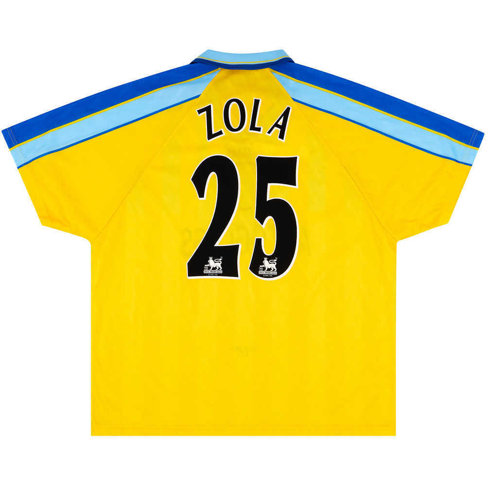 1997-98 Chelsea Away Shirt Zola #25 (Excellent) XXL