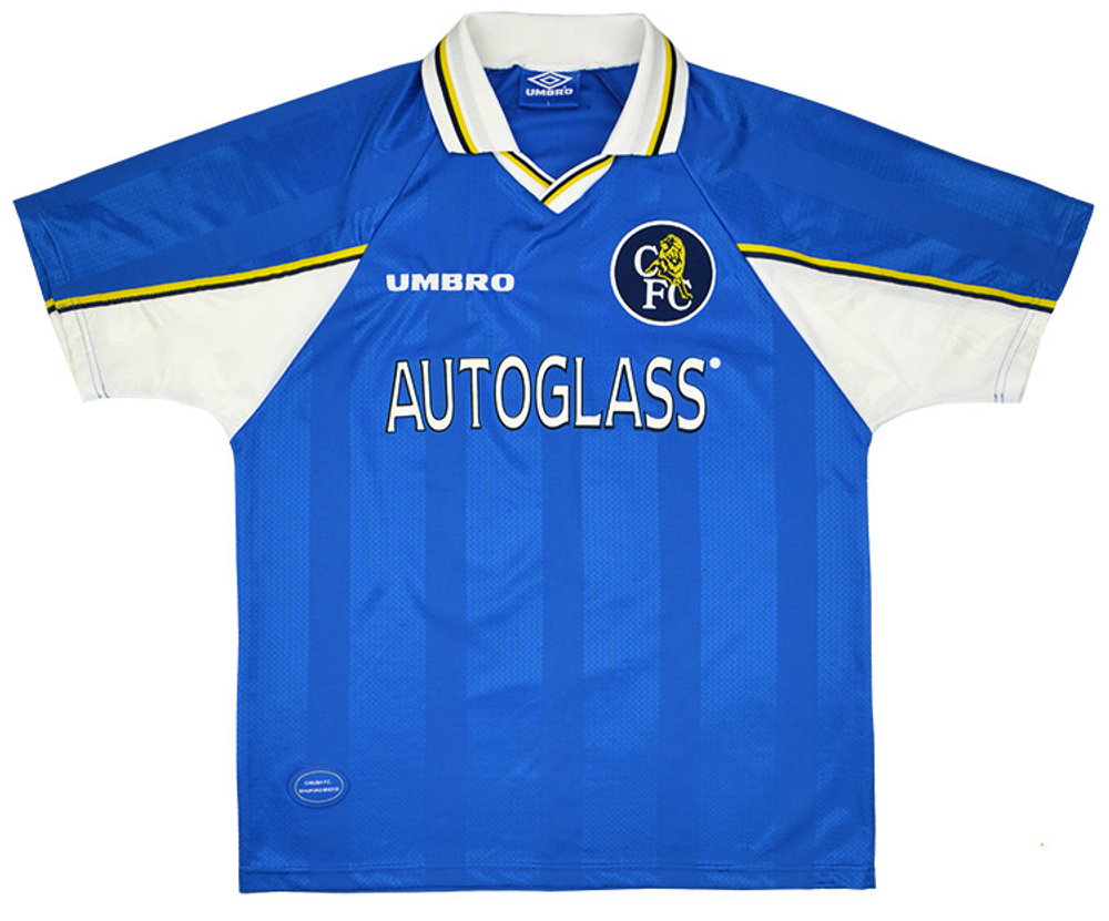 1997-99 Chelsea Home Shirt Zola #25 (Excellent) XXL