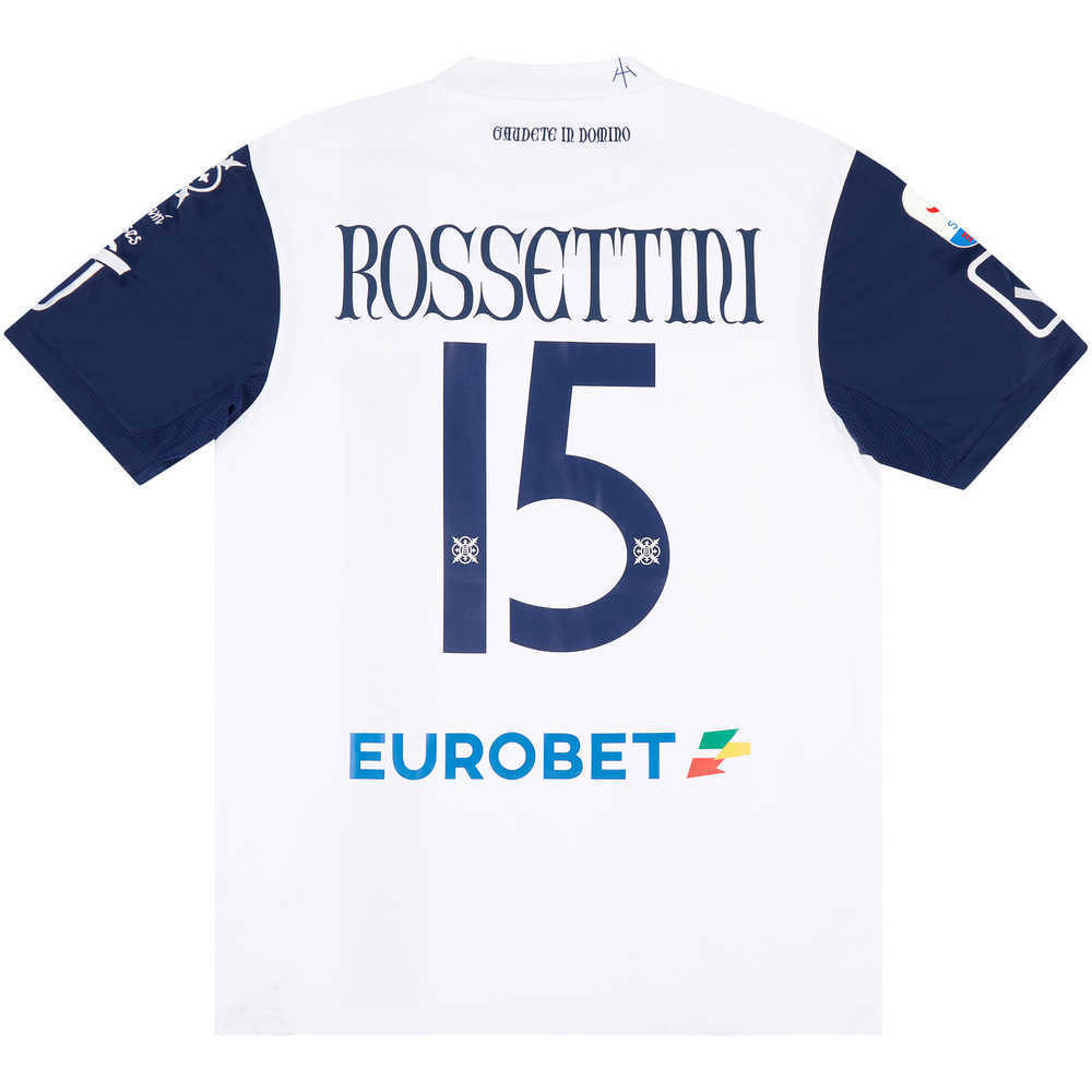 2018-19 Chievo Verona Match Issue Away Shirt Rossettini #15