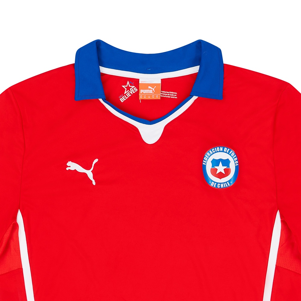 2014-15 Chile Home Shirt (Excellent) XL-Classic World Cups Chile New Products Brazil 2014