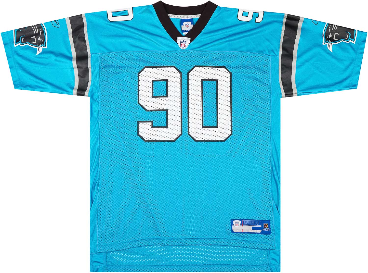 2005-06 CAROLINA PANTHERS DELHOMME #17 REEBOK ON FIELD JERSEY (HOME) M -  Classic American Sports