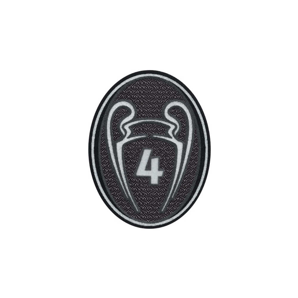 2013-21 UEFA Champions League 4 Times Winners Player Issue Badge of Honour Patch