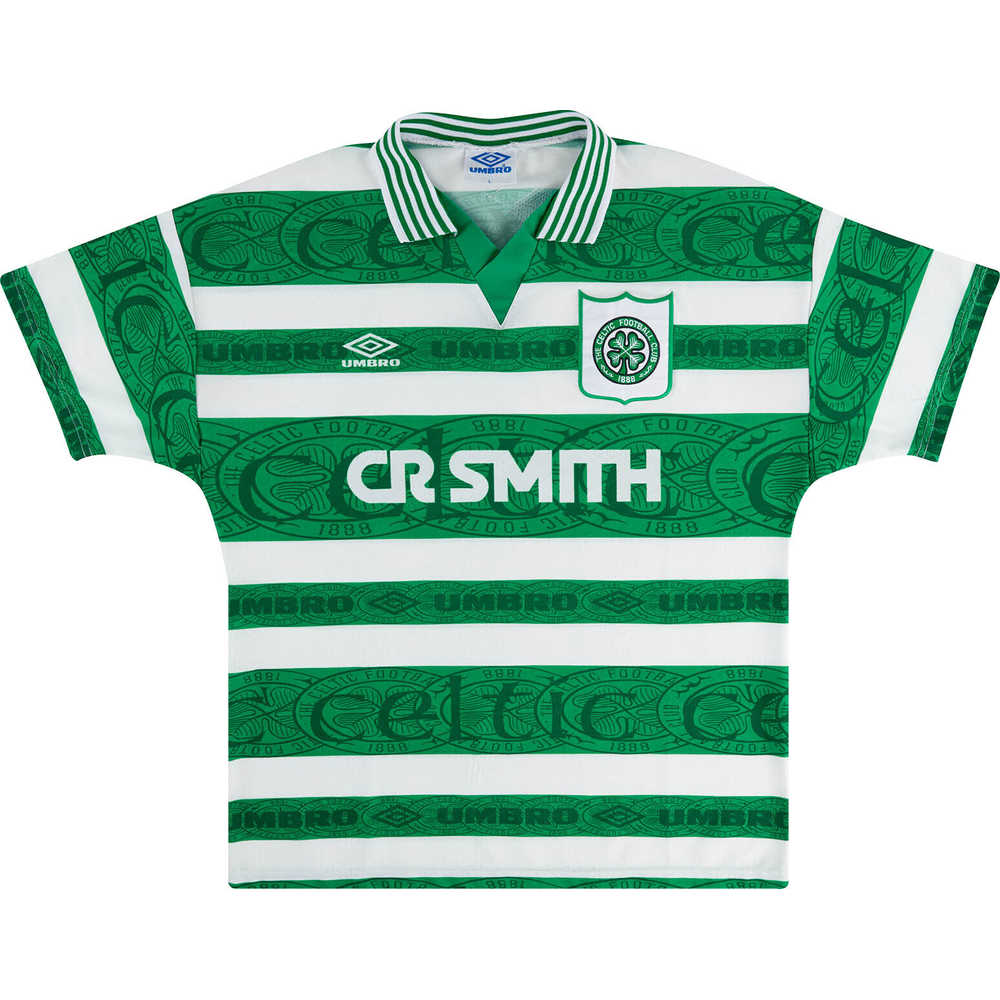 1995-97 Celtic Home Shirt #7 (Di Canio) (Excellent) XL
