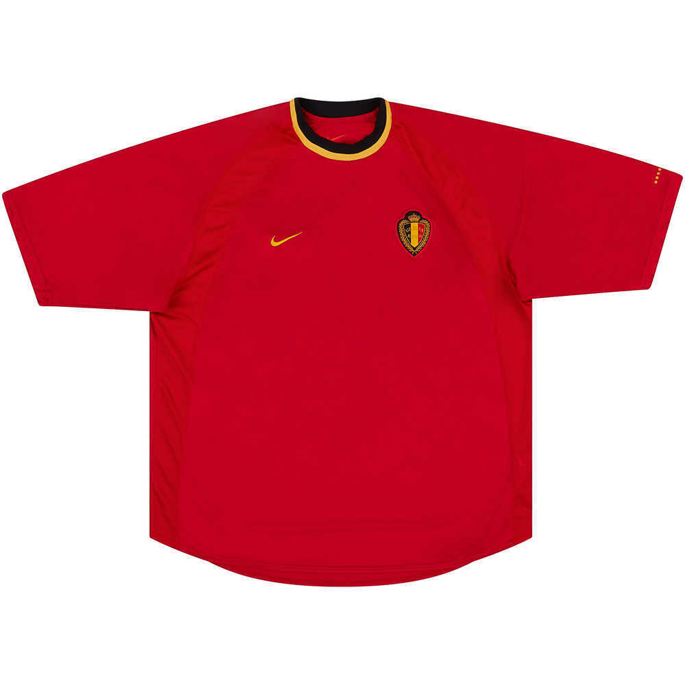 2000-02 Belgium Match Issue Home Shirt #16