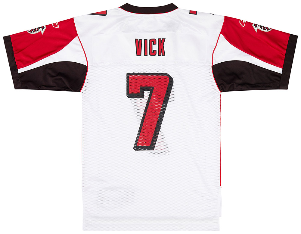 2005-06 Atlanta Falcons Vick #7 Reebok On Field Away Jersey