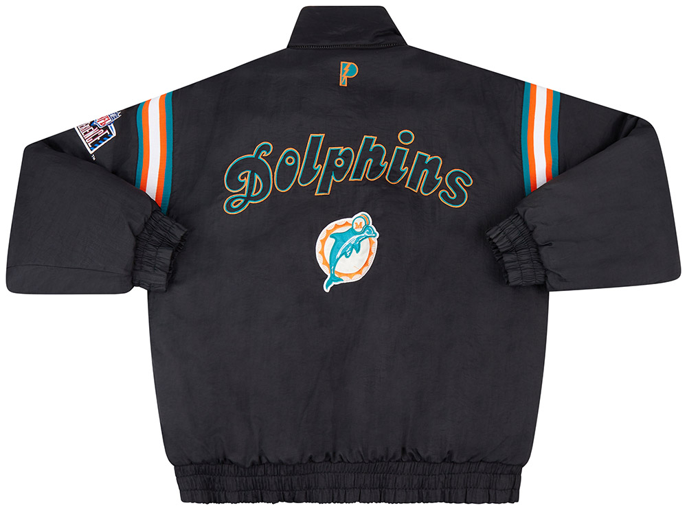 1990's MIAMI DOLPHINS LOGO ATHLETIC RAIN COAT L - Classic American