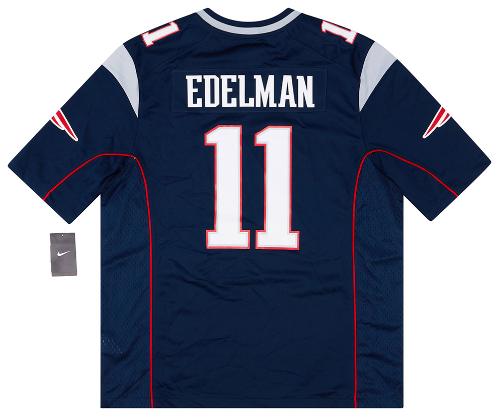 : NFL PRO LINE Men's Julian Edelman Navy New England Patriots  Logo Player Jersey : Sports & Outdoors