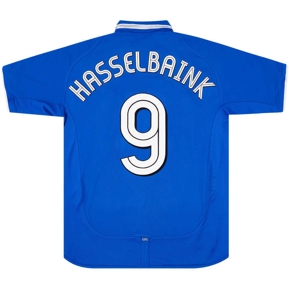 2001-03 Chelsea Home Shirt Hasselbaink #9 (Very Good) XXL