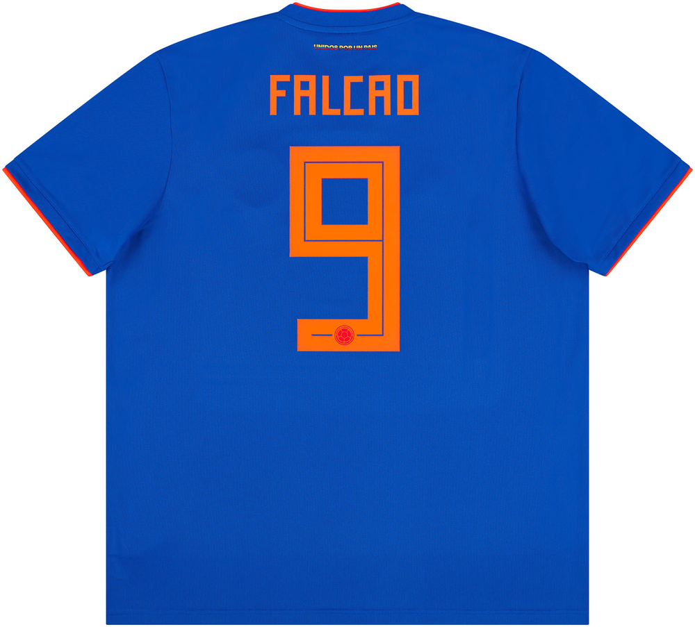2018-19 Colombia Away Shirt Falcao #9 (Excellent) XL-Colombia Names & Numbers Cult Heroes