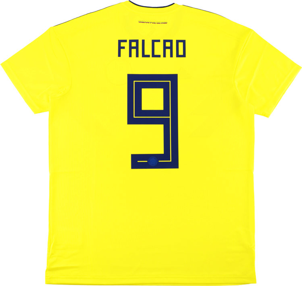 2018-19 Colombia Home Shirt Falcao #9 (Excellent) S-Colombia Names & Numbers Cult Heroes