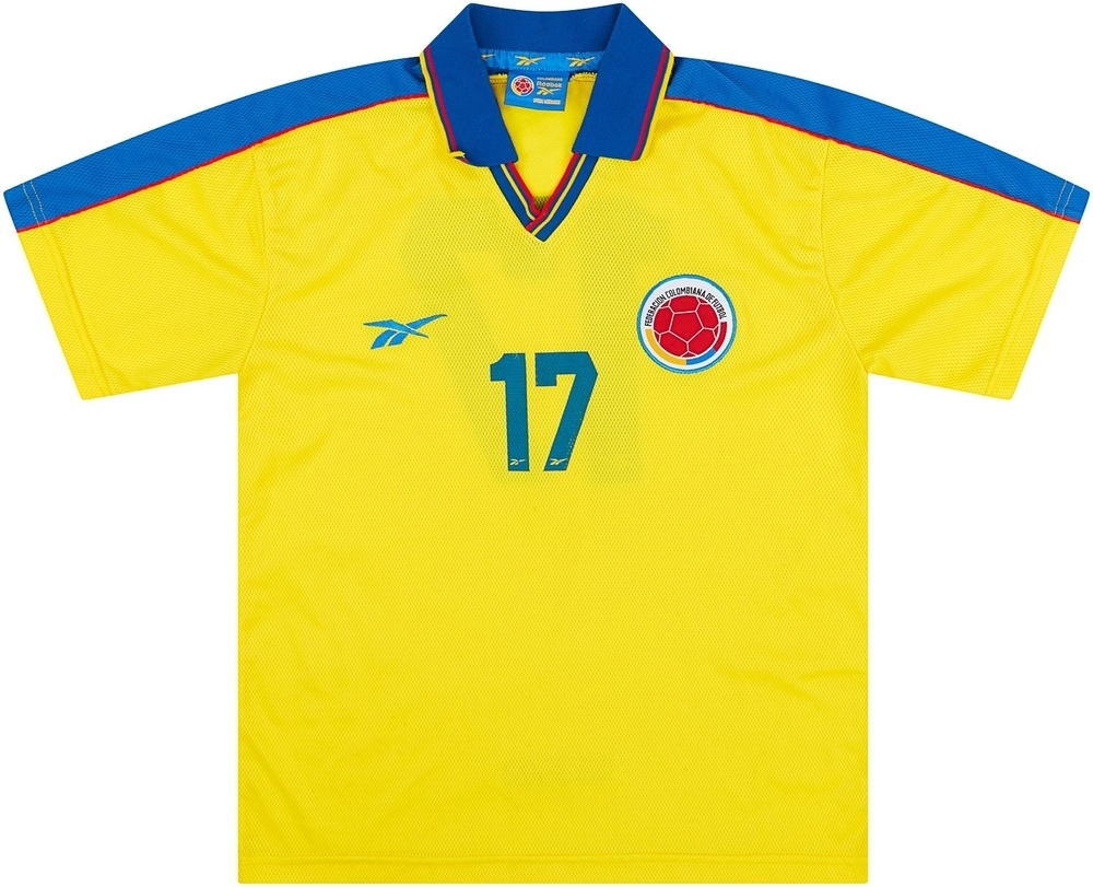 1998-01 Colombia Match Issue Home Shirt #17-Colombia Other South American Match Worn Shirts International Teams New Products Match Issue