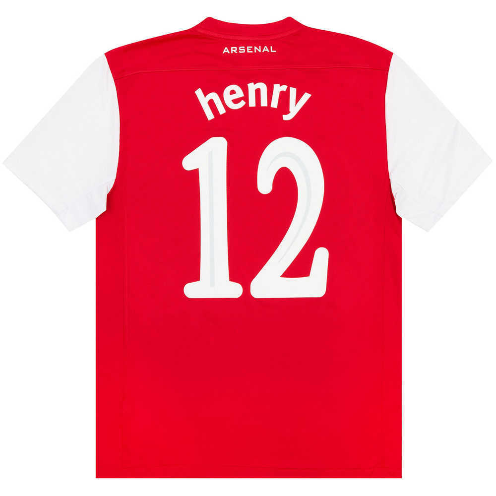 2011-12 Arsenal CL Home Shirt Henry #12 (Very Good) M