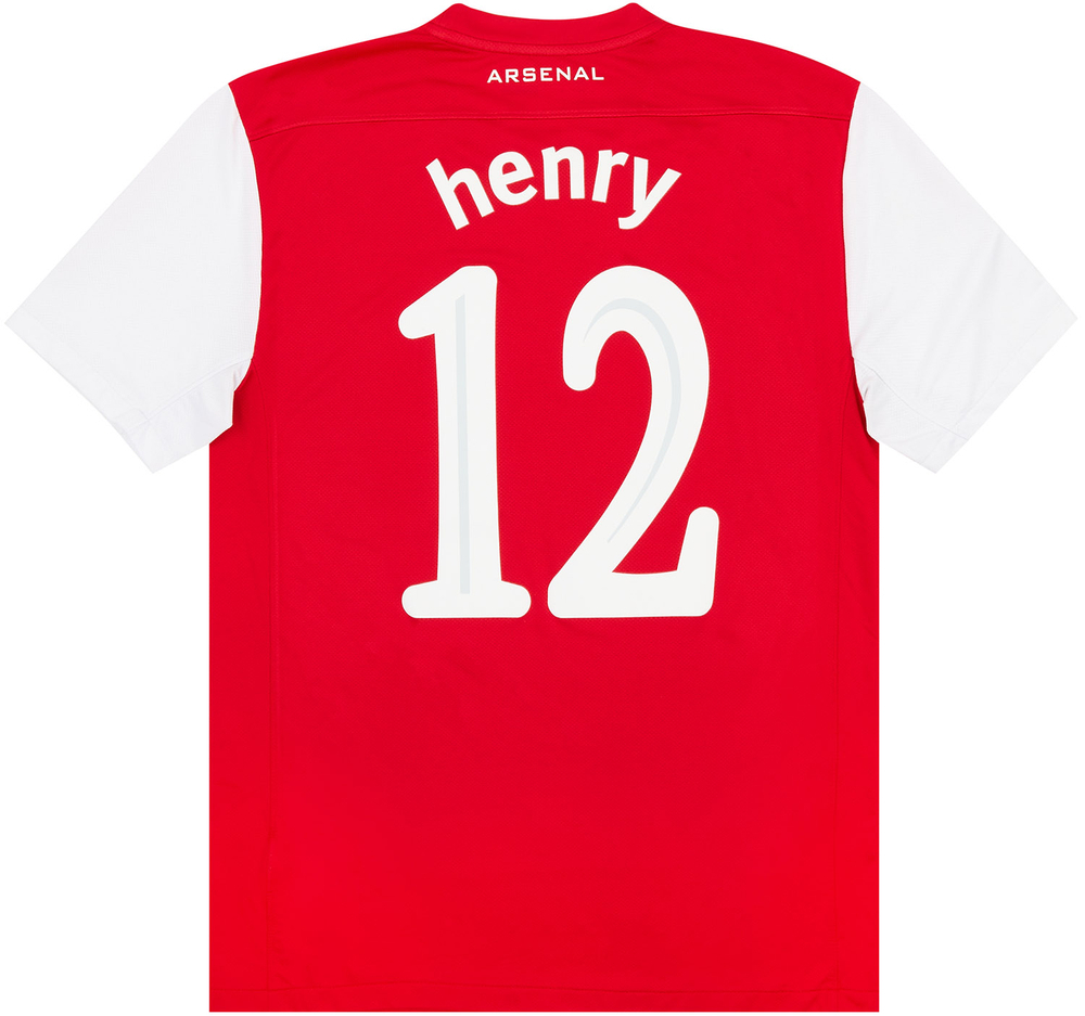 2011-12 Arsenal CL Home Shirt Henry #12 (Excellent) L-Arsenal Names & Numbers Legends New Products