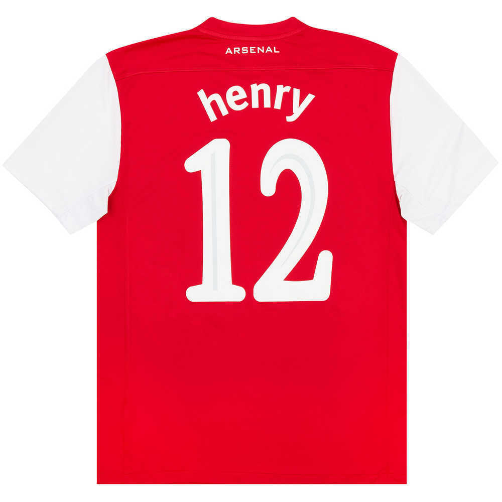 2011-12 Arsenal CL Home Shirt Henry #12 (Excellent) L