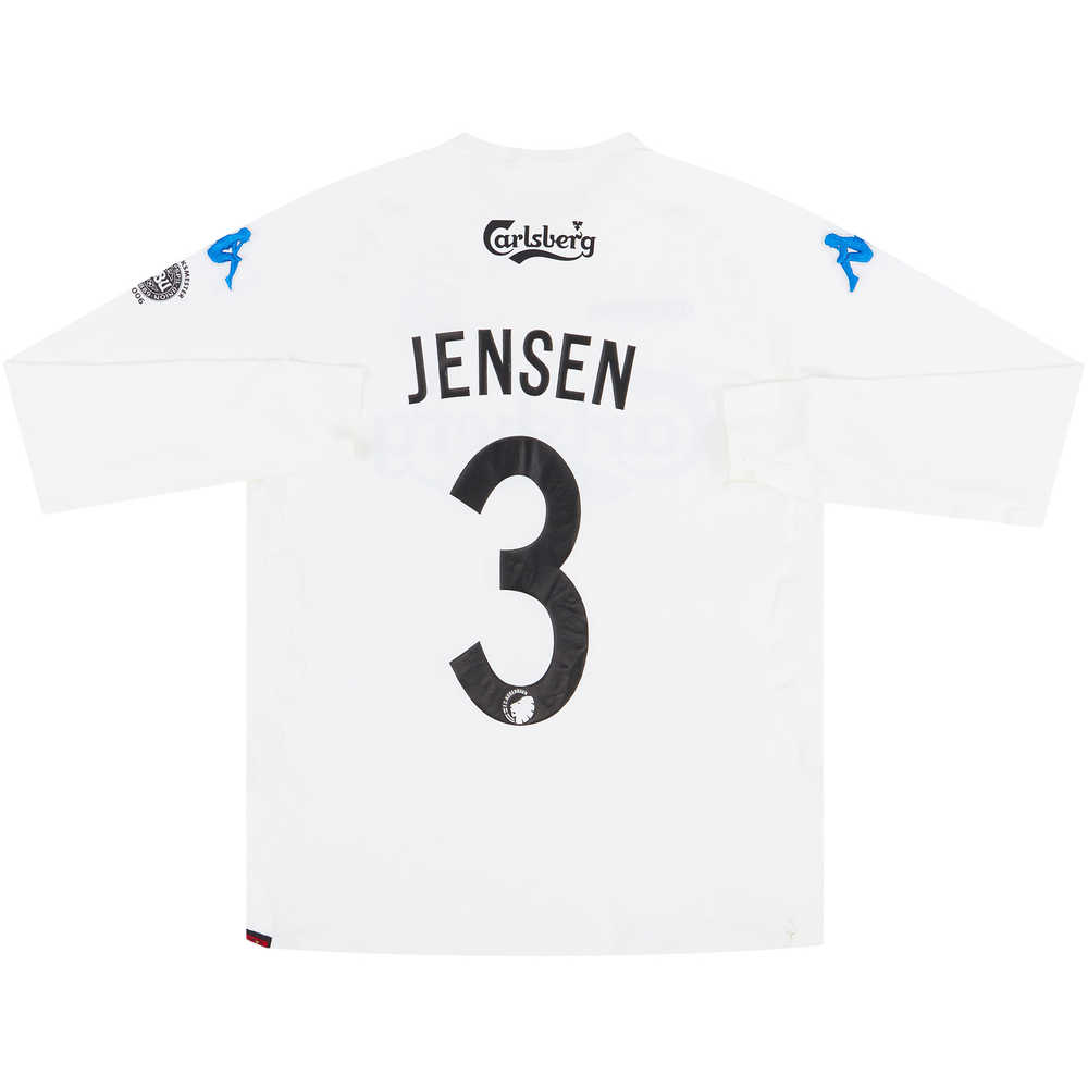 2006-07 FC Copenhagen Match Issue Home L/S Shirt Jensen #3
