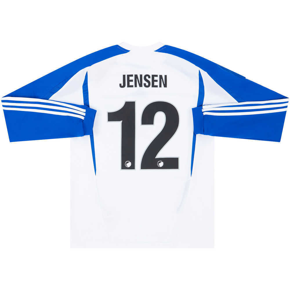2012-13 FC Copenhagen Match Issue European Home L/S Shirt Jensen #12