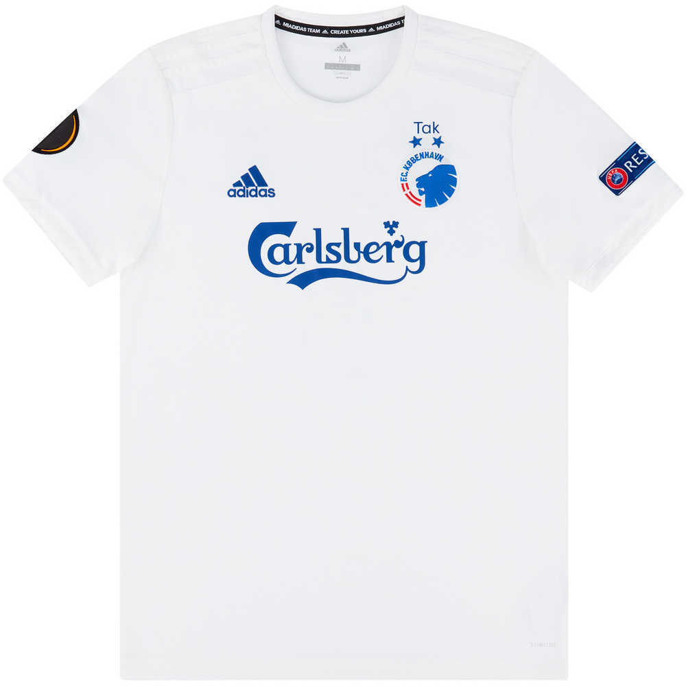 2019-20 FC Copenhagen Match Issue Europa League Home Shirt Bengtsson #3 (v Man Utd)