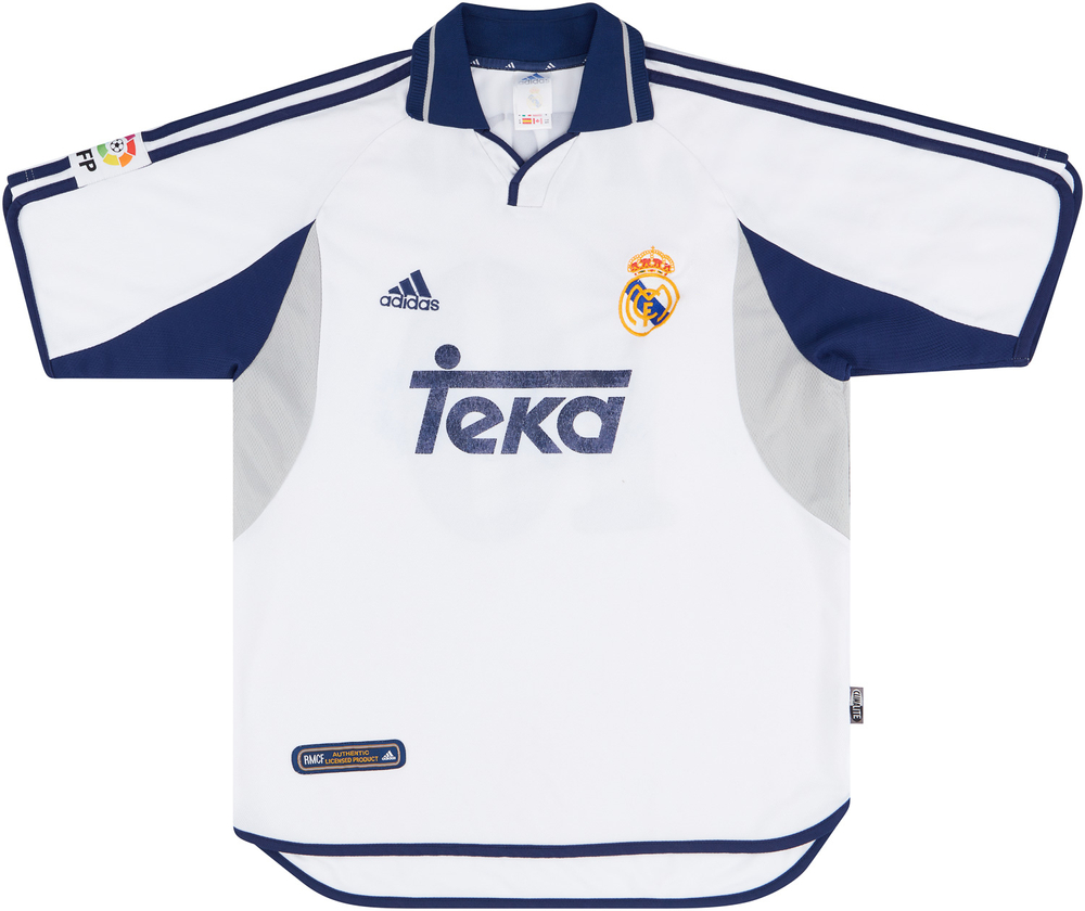 2000-01 Real Madrid Home Shirt Figo #10 (Very Good) S