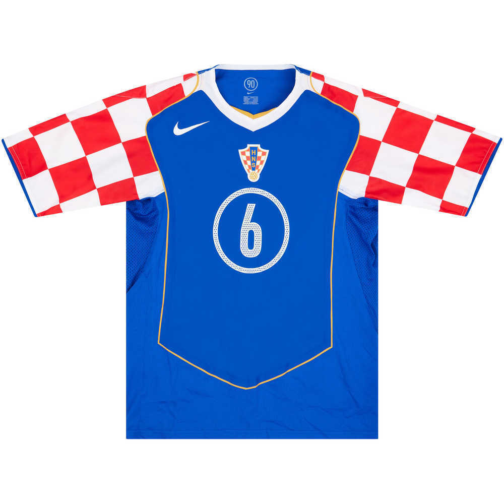 2004 Croatia Match Worn Away Shirt Živković #6 (v Denmark)