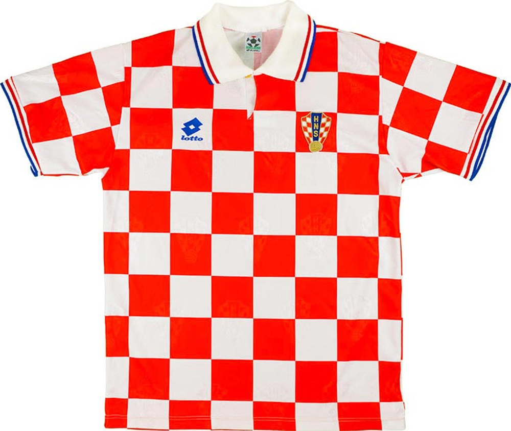 1996-98 Croatia Home Shirt (Excellent) XL-Croatia France 1998