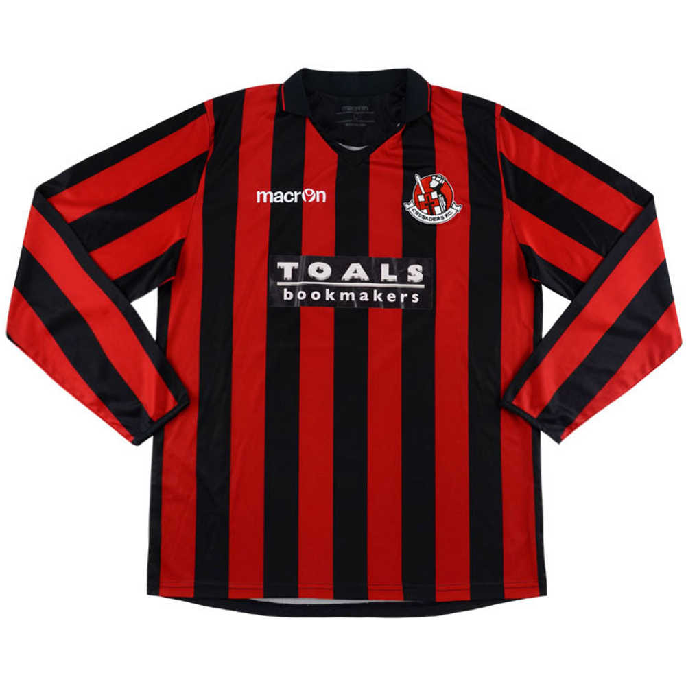 2014-15 Crusaders Match Issue Home L/S Shirt #8