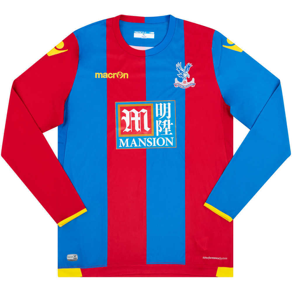 2015-16 Crystal Palace Home L/S Shirt (Excellent) L