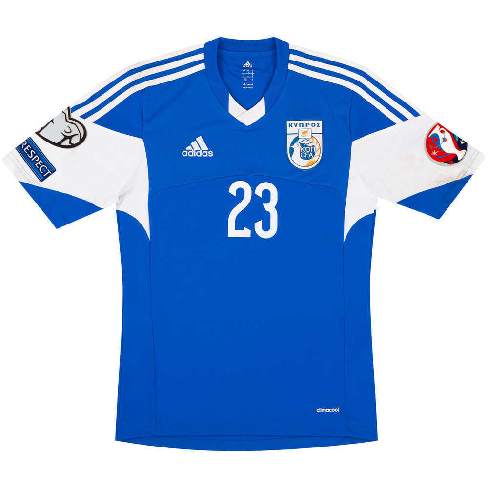2015 Cyprus Match Issue Home Shirt #23 (v Wales)