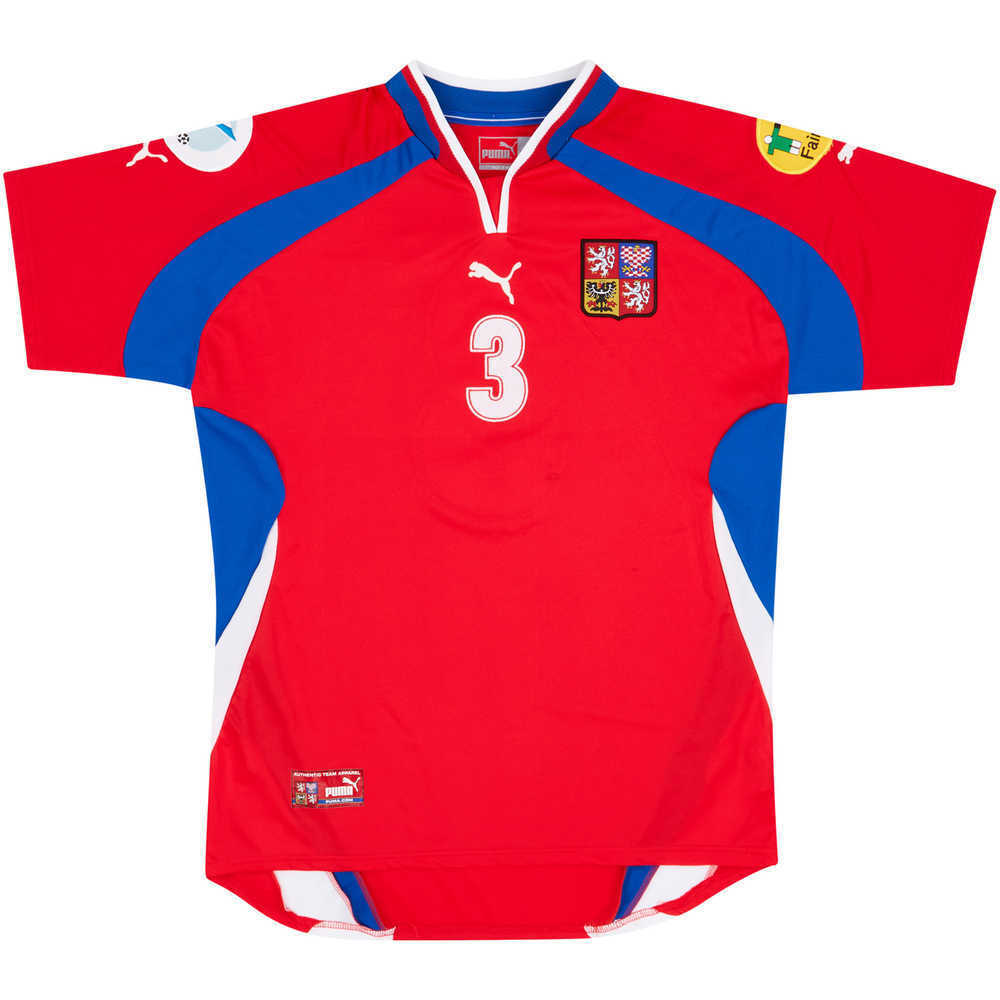 2000 Czech Republic Match Issue European Championship Home Shirt Látal #3
