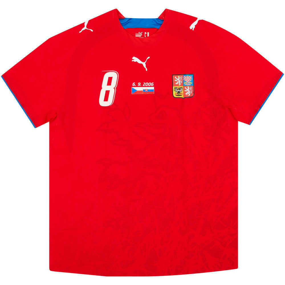 2006 Czech Republic Match Worn Home Shirt Štajner #8 (v Slovakia)