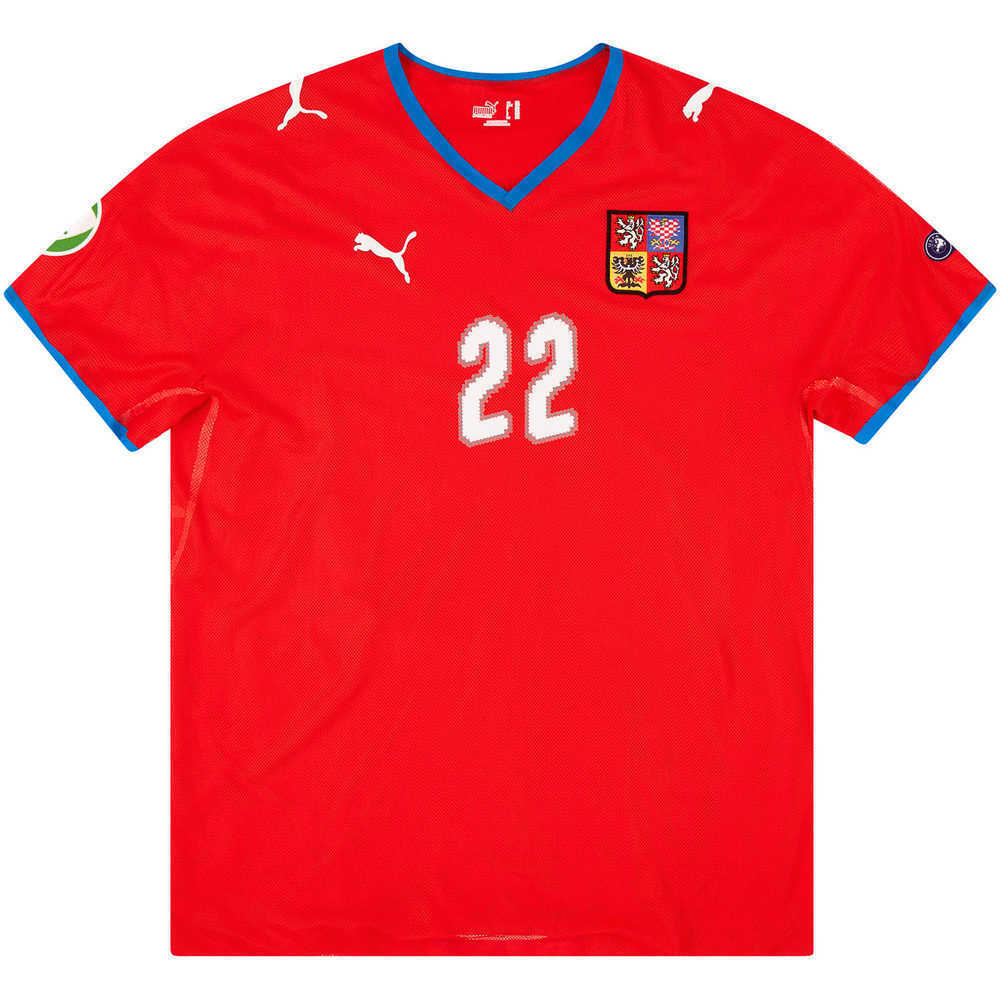 2008 Czech Republic U-19 European Championship Match Issue Home Shirt #22