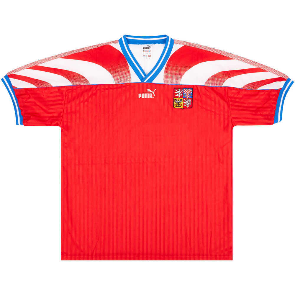 1995-96 Czech Republic Match Issue Home Shirt #8